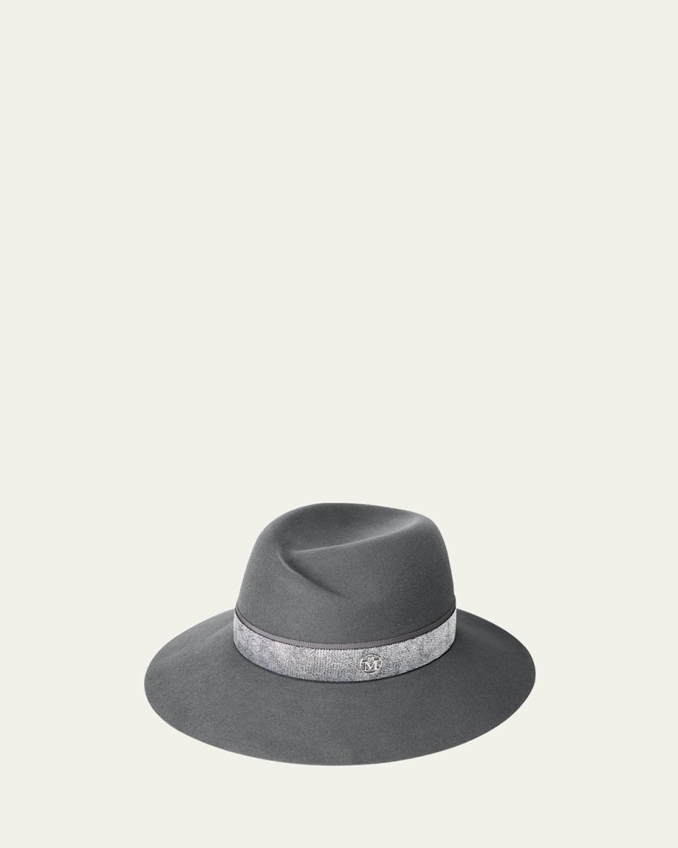 Virginie Fairy Dust Wool Felt Fedora Hat